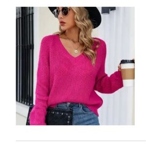 Pullover knitted top sweater